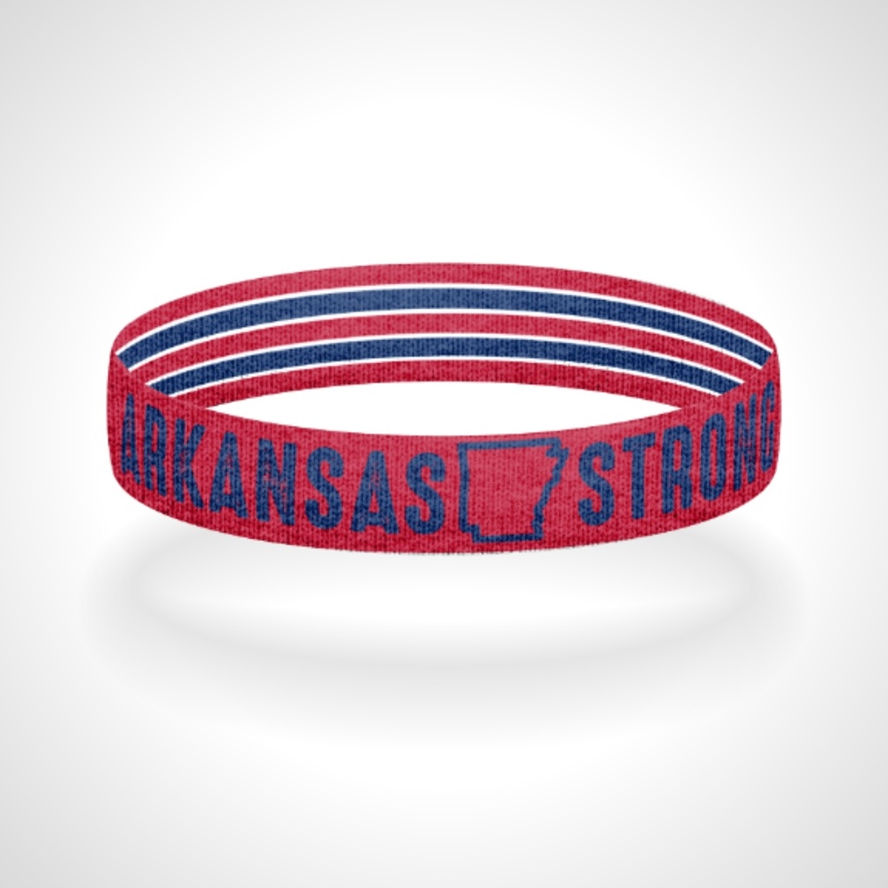Reversible Arkansas Strong Wristband Bracelet